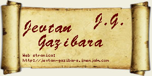 Jevtan Gazibara vizit kartica